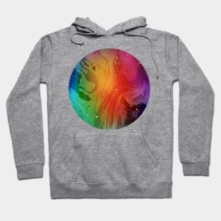 Circular Multicolor Marble Hoodie